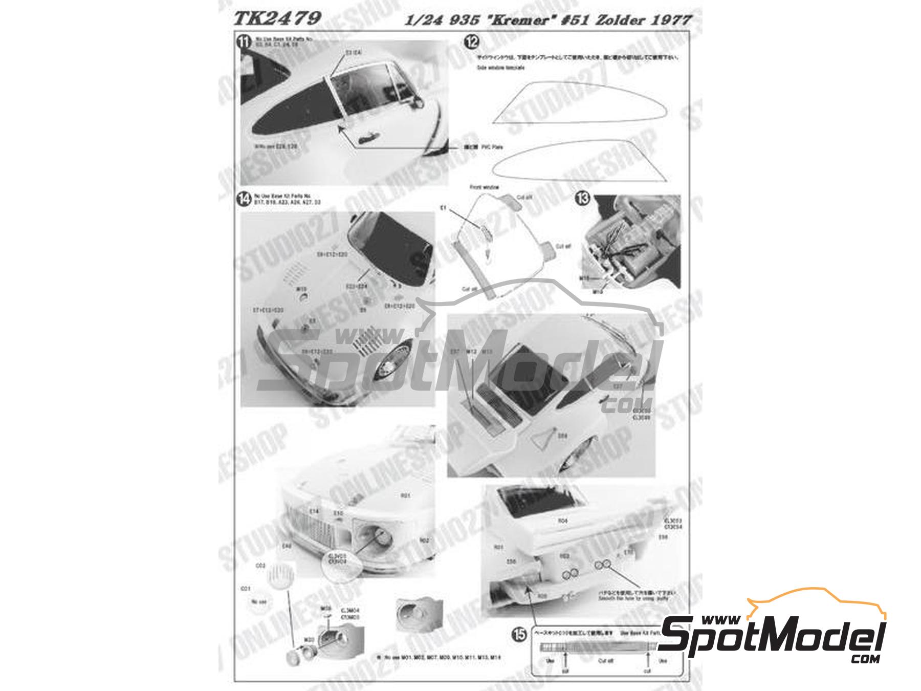 Image 6: Porsche 935 Kremer Team sponsored by Vaillant - Deutsche Rennsport Meisterschaft DRM Zolder Bergischer L&ouml;we 1977 | Marking / livery in 1/24 scale manufactured by Studio27 (ref.&nbsp;ST27-TK2479, also 4545310021155 and TK2479)