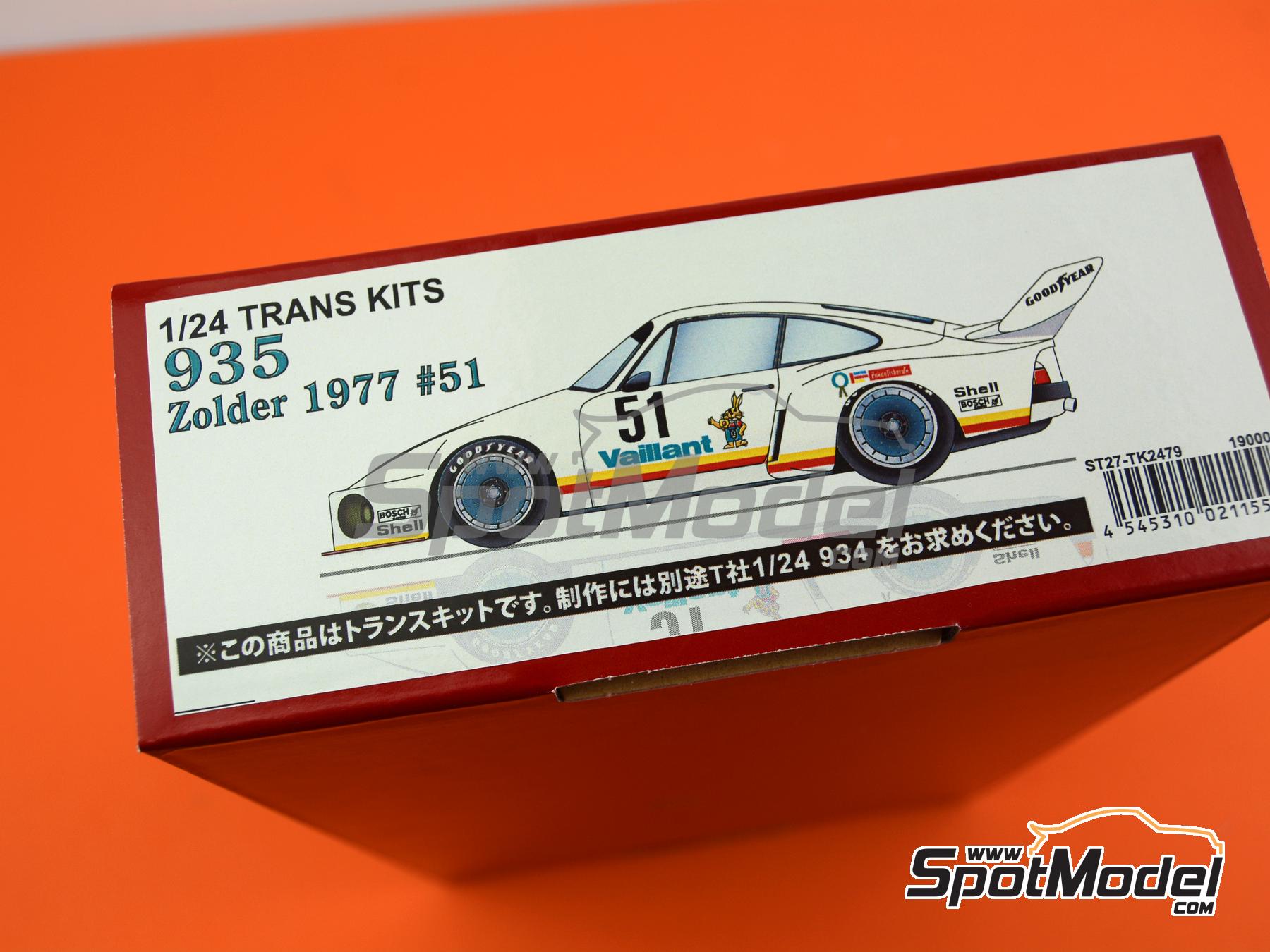 Image 8: Porsche 935 Kremer Team sponsored by Vaillant - Deutsche Rennsport Meisterschaft DRM Zolder Bergischer L&ouml;we 1977 | Marking / livery in 1/24 scale manufactured by Studio27 (ref.&nbsp;ST27-TK2479, also 4545310021155 and TK2479)