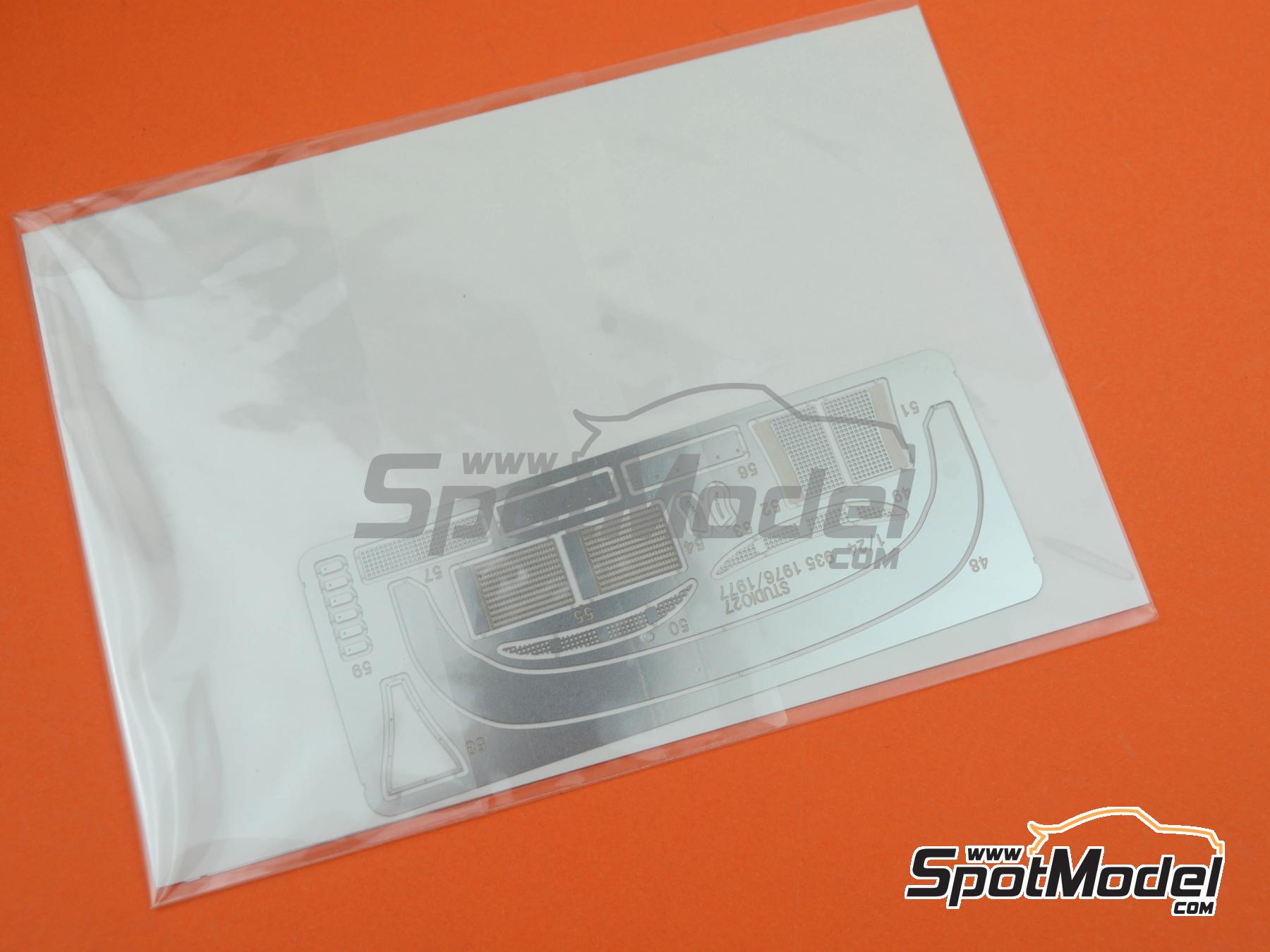 Image 17: Porsche 935 Max Moritz Team sponsored by Jagermeister - Deutsche Rennsport Meisterschaft DRM Zolder Bergischer L&ouml;we 1977 | Marking / livery in 1/24 scale manufactured by Studio27 (ref.&nbsp;ST27-TK2480, also 4545310021162 and TK2480)