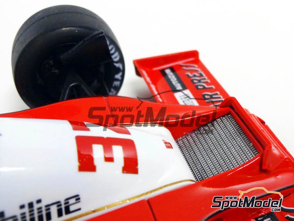 Image 12: Wolf Cosworth WR3 Equipo Theodore Racing patrocinado por Kern Hemden & Blusen - Gran Premio de F&oacute;rmula 1 de Alemania, Gran Premio de F&oacute;rmula 1 de Austria, Gran Premio de Formula 1 de Holanda 1978 | Maqueta de coche en escala&nbsp;1/20 fabricado por Studio27 (ref.&nbsp;ST27-TRK001, tambien 4545310013228 y TRK001)