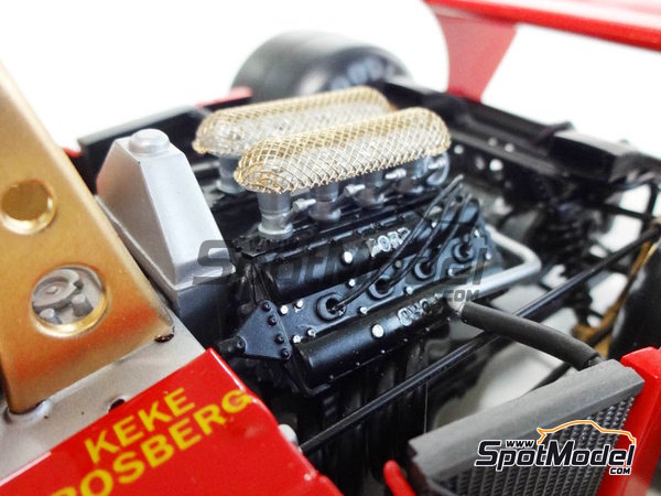 Image 17: Wolf Cosworth WR3 Equipo Theodore Racing patrocinado por Kern Hemden & Blusen - Gran Premio de F&oacute;rmula 1 de Alemania, Gran Premio de F&oacute;rmula 1 de Austria, Gran Premio de Formula 1 de Holanda 1978 | Maqueta de coche en escala&nbsp;1/20 fabricado por Studio27 (ref.&nbsp;ST27-TRK001, tambien 4545310013228 y TRK001)