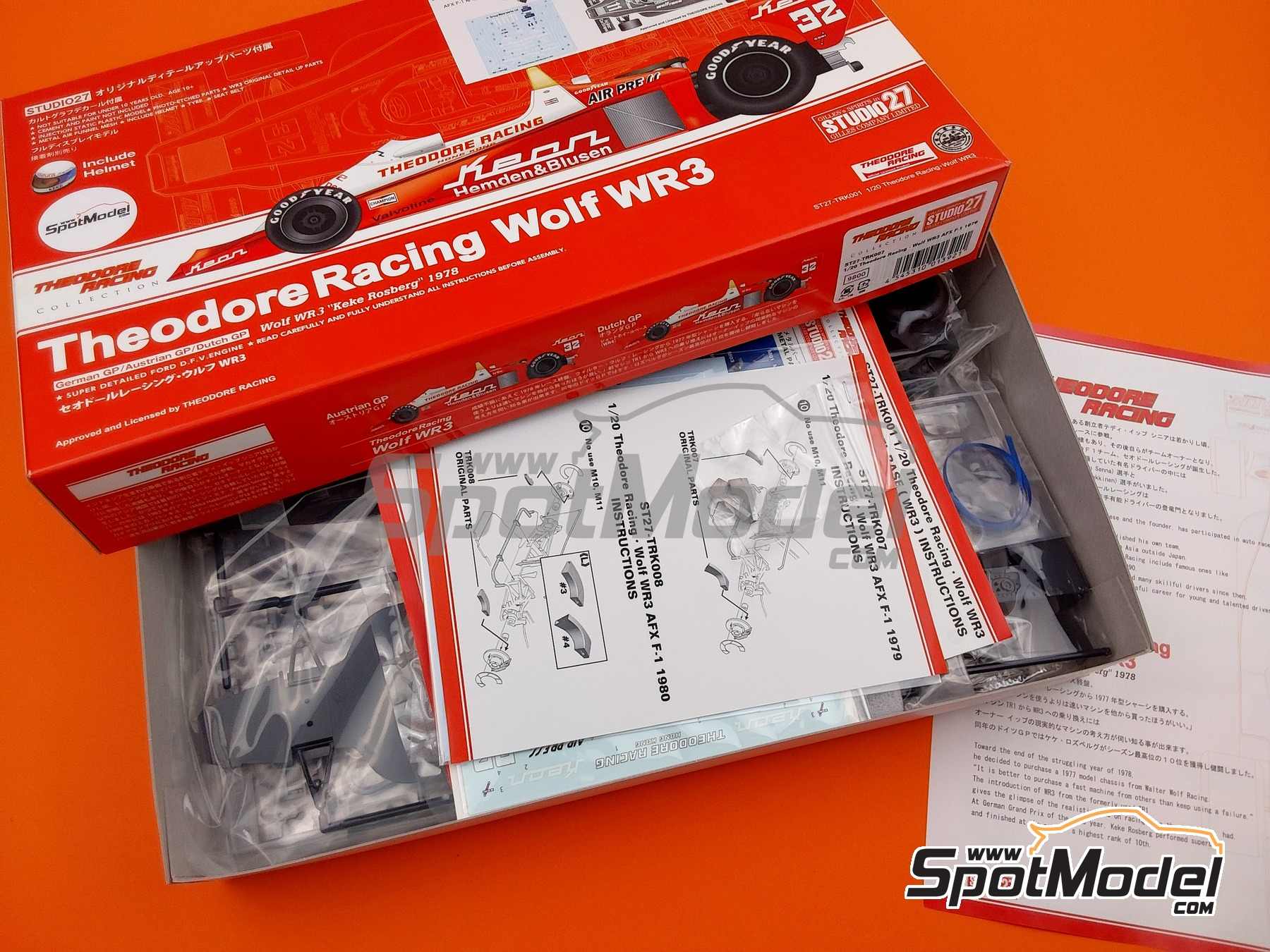 Studio27 TRK007: Car scale model kit 1/20 scale - Wolf