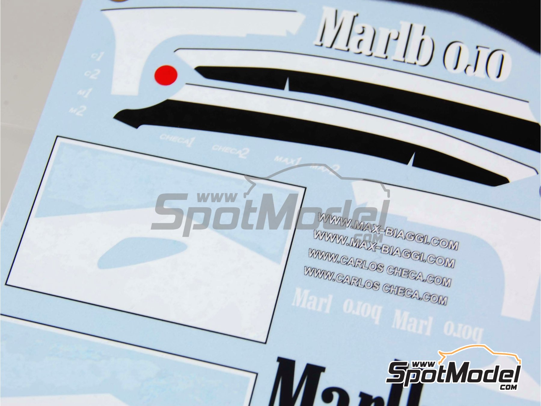 Image 3: Yamaha YZR500 patrocinado por Marlboro - Principio de temporada 2001 | Decoración en escala 1/12 fabricado por Tabu Design (ref. TABU12021, tambien 4545310801443)