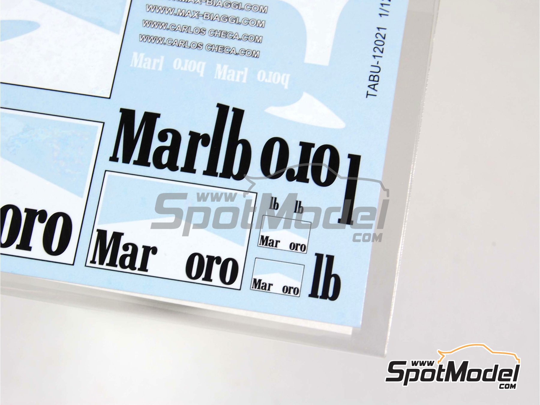 Image 6: Yamaha YZR500 patrocinado por Marlboro - Principio de temporada 2001 | Decoración en escala 1/12 fabricado por Tabu Design (ref. TABU12021, tambien 4545310801443)