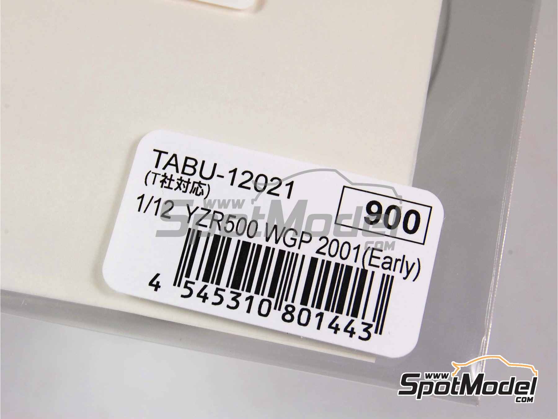 Image 7: Yamaha YZR500 patrocinado por Marlboro - Principio de temporada 2001 | Decoración en escala 1/12 fabricado por Tabu Design (ref. TABU12021, tambien 4545310801443)