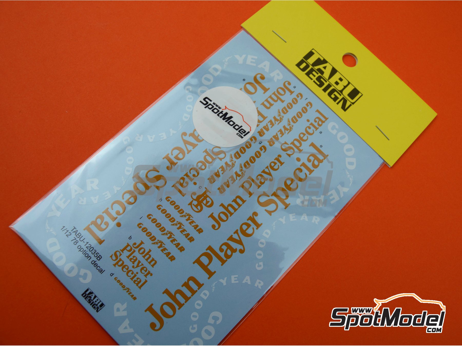 Image 3: Lotus Ford Type 78 Equipo Lotus patrocinado por John Player Special - Campeonato del Mundo de F1 1977 | Decoraci&oacute;n en escala&nbsp;1/12 fabricado por Tabu Design (ref.&nbsp;TABU12035B, tambien 4545310018230)