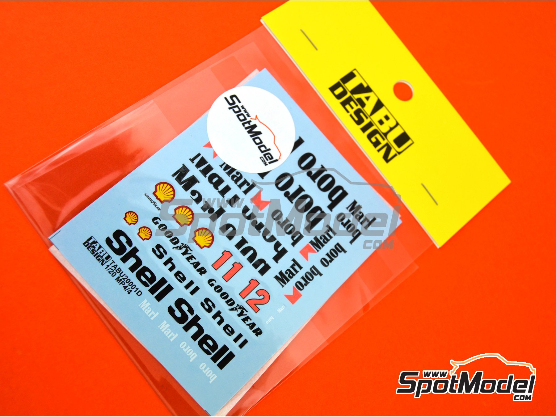 Image 1: McLaren Honda MP4/4 McLaren Racing Limited Team sponsored by Marlboro - FIA Formula 1 World Championship 1988 | Marking / livery in 1/20 scale manufactured by Tabu Design (ref.&nbsp;TABU20001D, also 4545310011484)