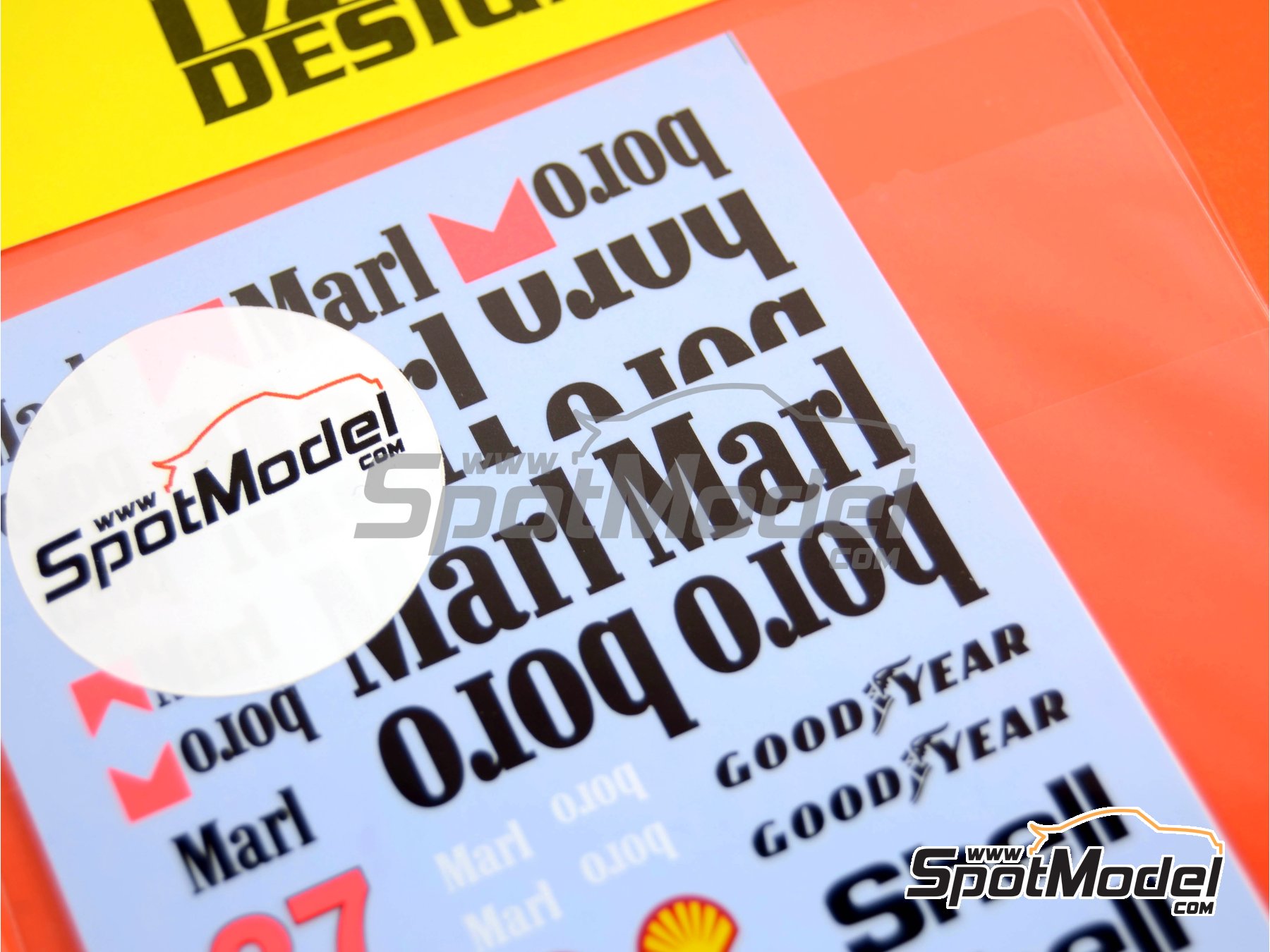 Image 1: McLaren Honda MP4/5B Equipo McLaren Racing Limited patrocinado por Marlboro - Campeonato del Mundo FIA de Formula 1 1990 | Decoraci&oacute;n en escala&nbsp;1/20 fabricado por Tabu Design (ref.&nbsp;TABU20002D, tambien 4545310011491)