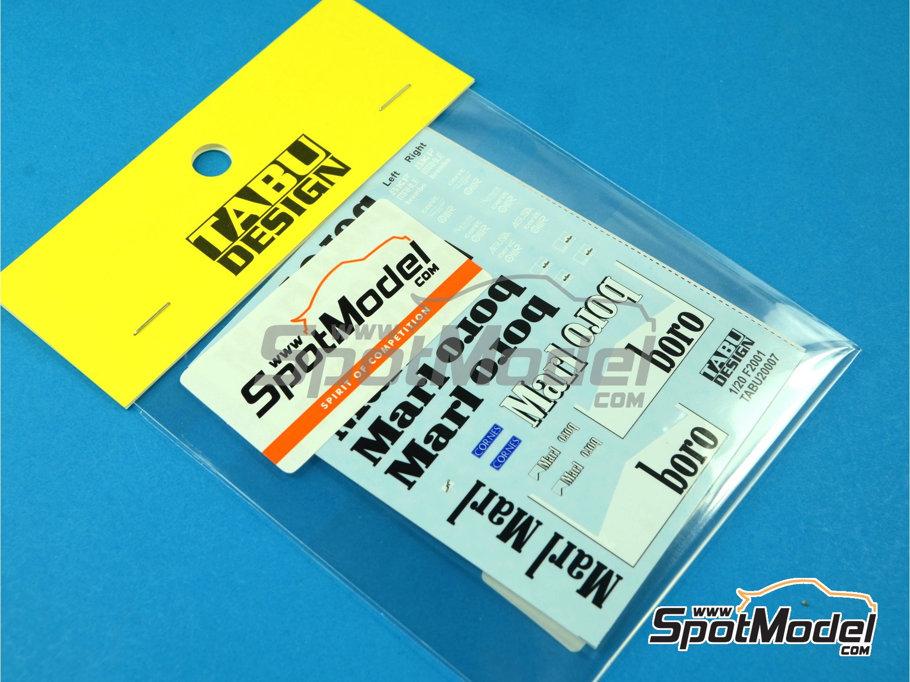 Image 3: Ferrari F2001 Equipo Scuderia Ferrari patrocinado por Marlboro - Campeonato del Mundo FIA de Formula 1 2001 | Decoraci&oacute;n en escala&nbsp;1/20 fabricado por Tabu Design (ref.&nbsp;TABU20007, tambien 4545310801184)