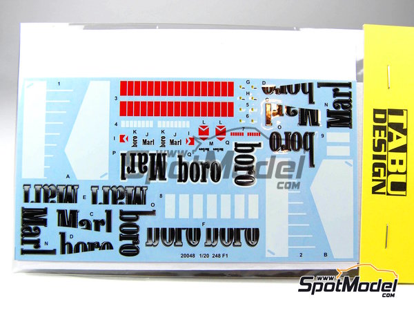 Image 1: Ferrari 248F1 Scuderia Ferrari Team sponsored by Marlboro - FIA Formula 1 World Championship 2006 | Marking / livery in 1/20 scale manufactured by Tabu Design (ref.&nbsp;TABU20048, also 4545310802013)