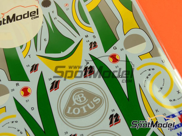 Image 3: Lotus Mugen-Honda 107C Equipo Lotus patrocinado por Hitachi - Campeonato del Mundo FIA de Formula 1 1994 | Decoraci&oacute;n en escala&nbsp;1/20 fabricado por Tabu Design (ref.&nbsp;TABU20049D, tambien 4545310010814)