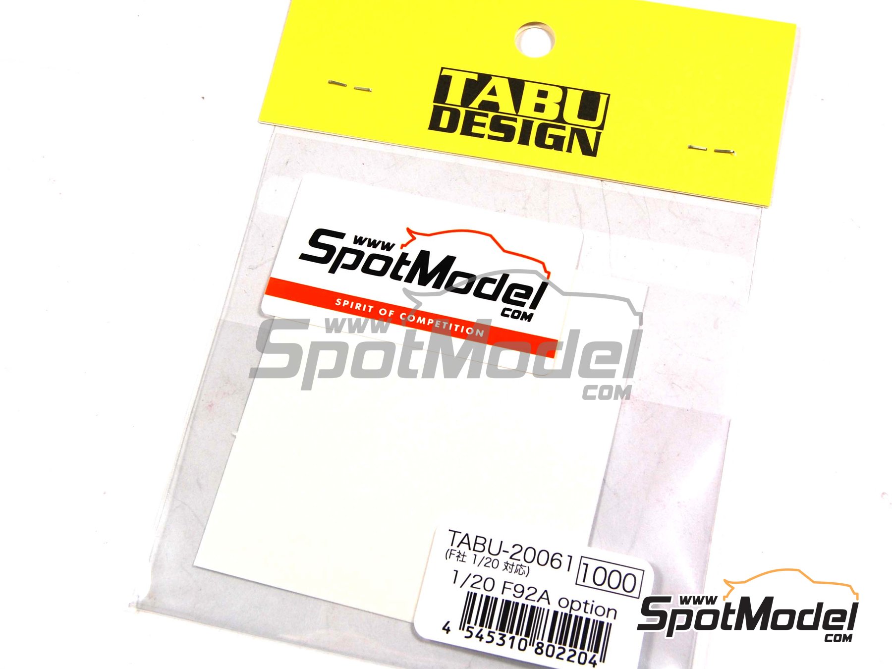 Image 4: Ferrari F92A Scuderia Ferrari Team sponsored by Marlboro - FIA Formula 1 World Championship 1992 | Marking / livery in 1/20 scale manufactured by Tabu Design (ref.&nbsp;TABU20061, also 4545310802204)