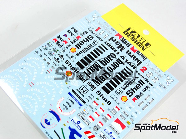 Image 1: McLaren Honda MP4/5 Equipo McLaren Racing Limited patrocinado por Marlboro - Campeonato del Mundo FIA de Formula 1 1989 | Decoraci&oacute;n en escala&nbsp;1/20 fabricado por Tabu Design (ref.&nbsp;TABU20066, tambien 4545310802280)