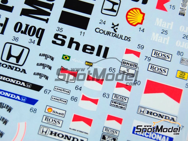 Image 5: McLaren Honda MP4/5 Equipo McLaren Racing Limited patrocinado por Marlboro - Campeonato del Mundo FIA de Formula 1 1989 | Decoraci&oacute;n en escala&nbsp;1/20 fabricado por Tabu Design (ref.&nbsp;TABU20066, tambien 4545310802280)