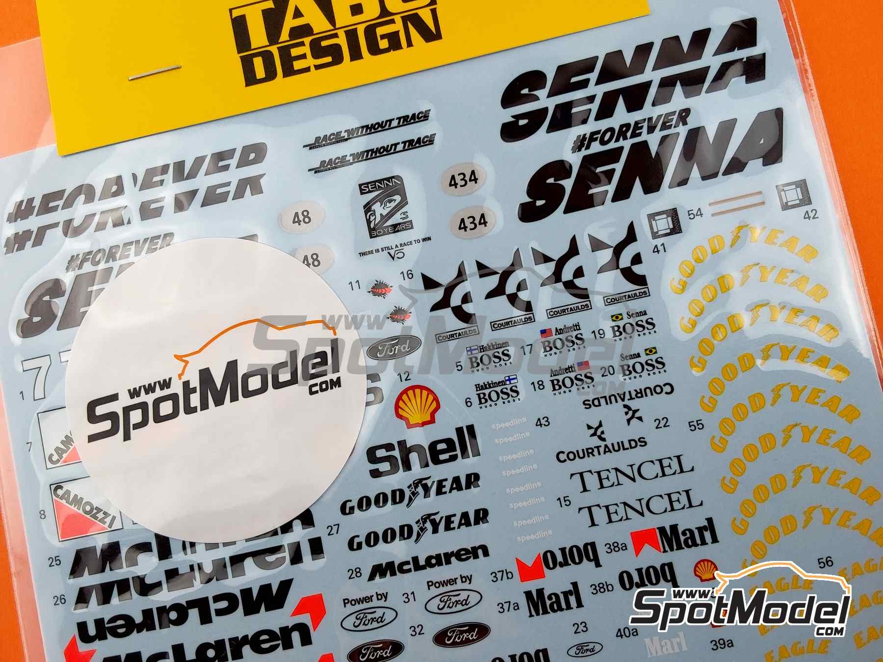 Image 3: McLaren Ford MP4/8 McLaren Racing Limited Team sponsored by Marlboro - FIA Formula 1 World Championship 1993 | Marking / livery in 1/20 scale manufactured by Tabu Design (ref. TABU20132SP, also 4545310021247)