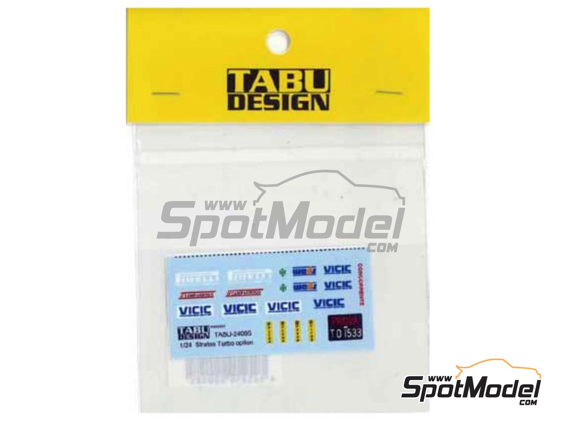 Image 1: Lancia Stratos Turbo | Marking / livery in 1/24 scale manufactured by Tabu Design (ref.&nbsp;TABU24095, also 4545310020585)