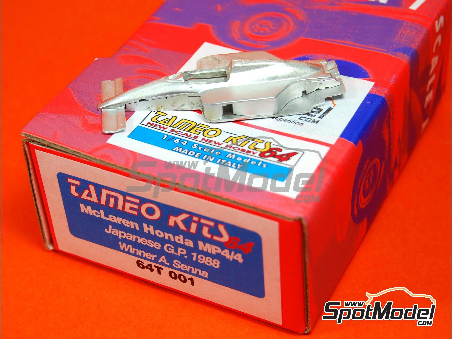 Image 1: McLaren Honda MP4/4 McLaren Racing Limited Team sponsored by Marlboro - Japanese Formula 1 Grand Prix 1998 | Car scale model kit in 1/64 scale manufactured by Tameo Kits (ref.&nbsp;64T001)