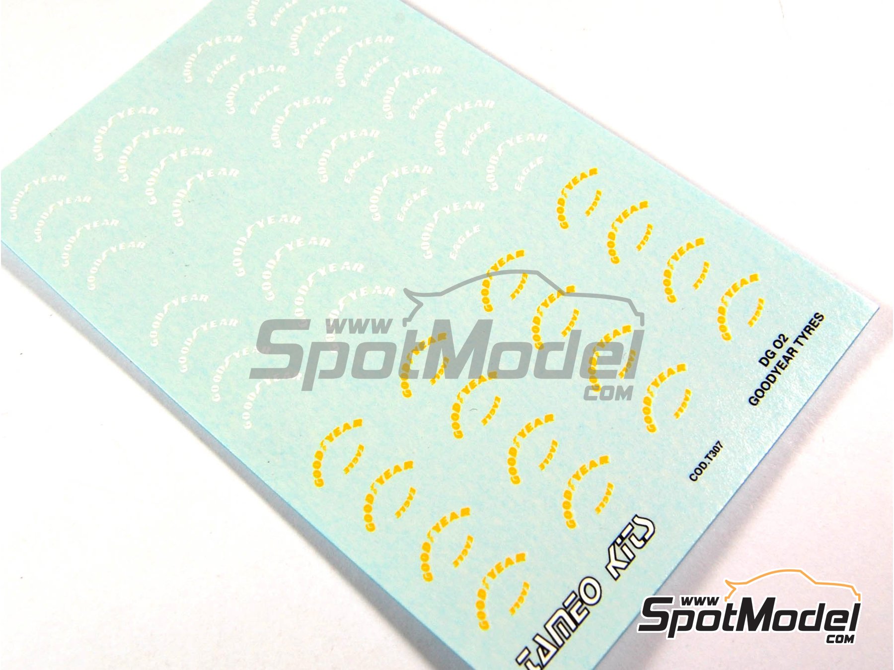 Image 1: Goodyear Eagle | Logotipos en escala 1/43 fabricado por Tameo Kits (ref. DG02)