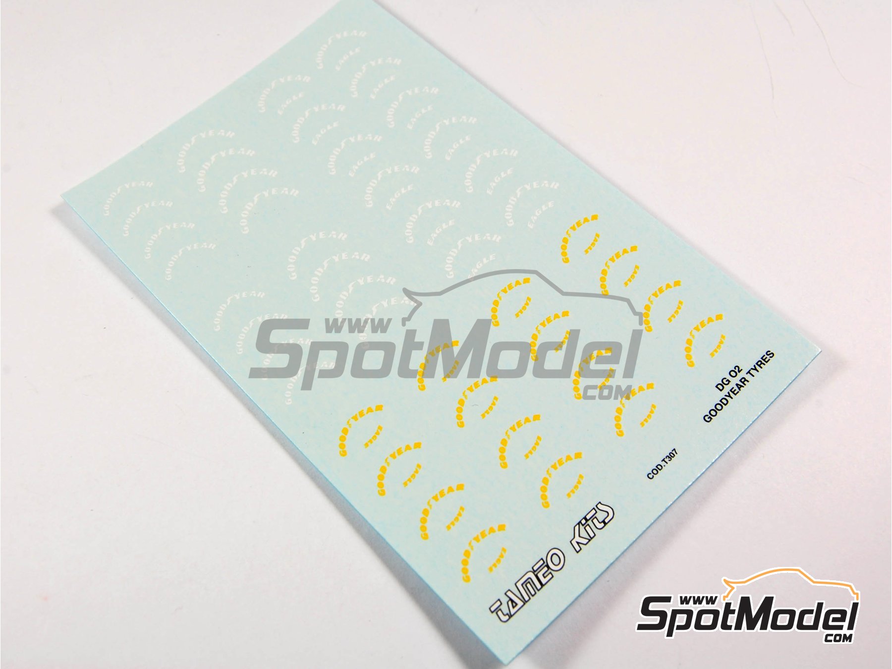 Image 6: Goodyear Eagle | Logotipos en escala 1/43 fabricado por Tameo Kits (ref. DG02)