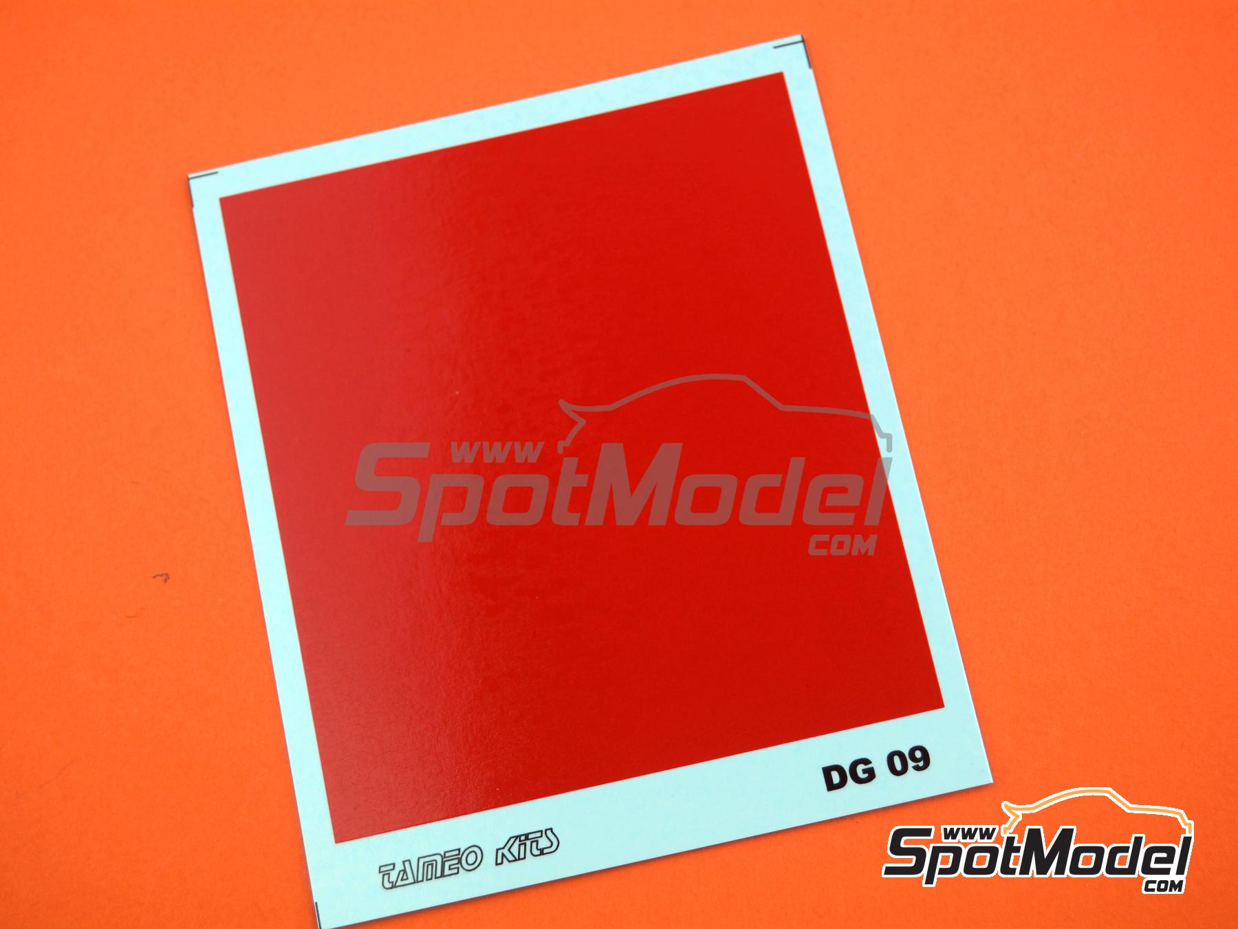 Image 1: Glosy red | Decals manufactured by Tameo Kits (ref.&nbsp;DG09)