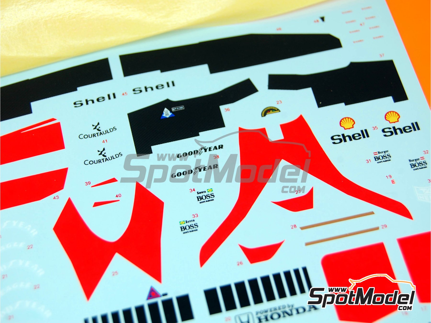 Image 1: McLaren Honda MP4/5B Equipo McLaren Racing Limited patrocinado por Marlboro - Gran Premio de F&oacute;rmula 1 de Italia 1990 | Decoraci&oacute;n en escala&nbsp;1/43 fabricado por Tameo Kits (ref.&nbsp;DK-SLK016)