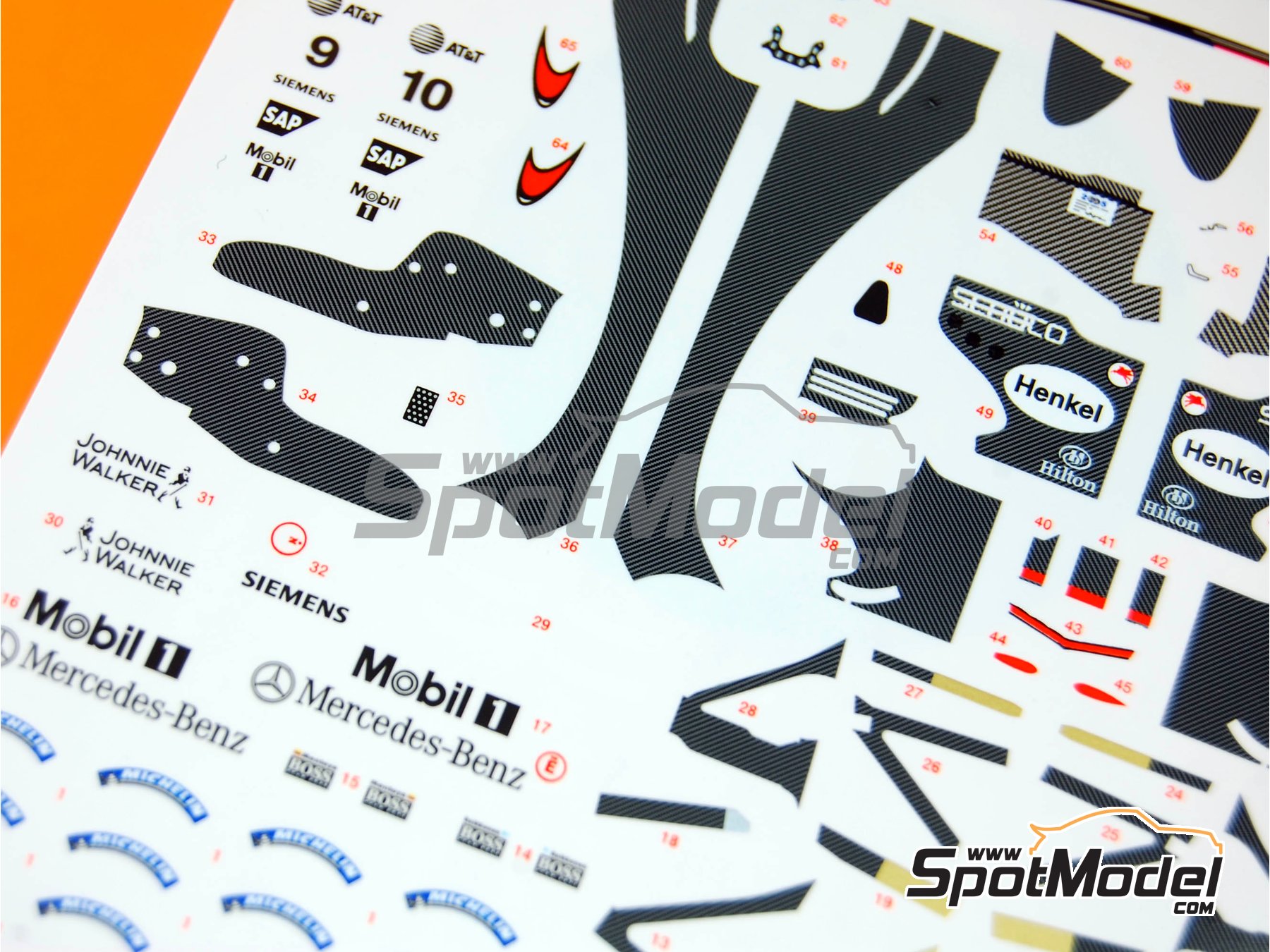 Image 3: McLaren MP4/20 Equipo McLaren Racing Limited patrocinado por Henkel - Gran Premio de F&oacute;rmula 1 de Jap&oacute;n 2005 | Decoraci&oacute;n en escala&nbsp;1/43 fabricado por Tameo Kits (ref.&nbsp;DK-SLK027)