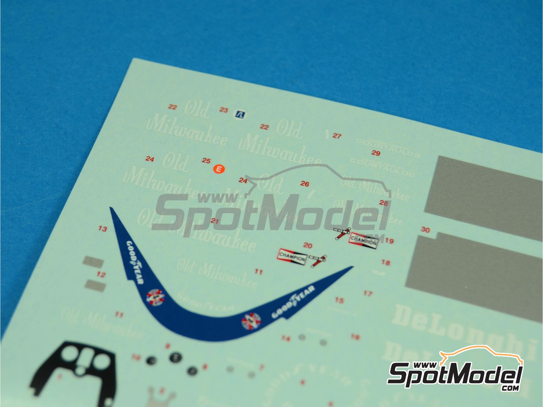 Tameo Kits DK-SLK033: Marking / livery 1/43 scale - Tyrrell Ford 012 ...