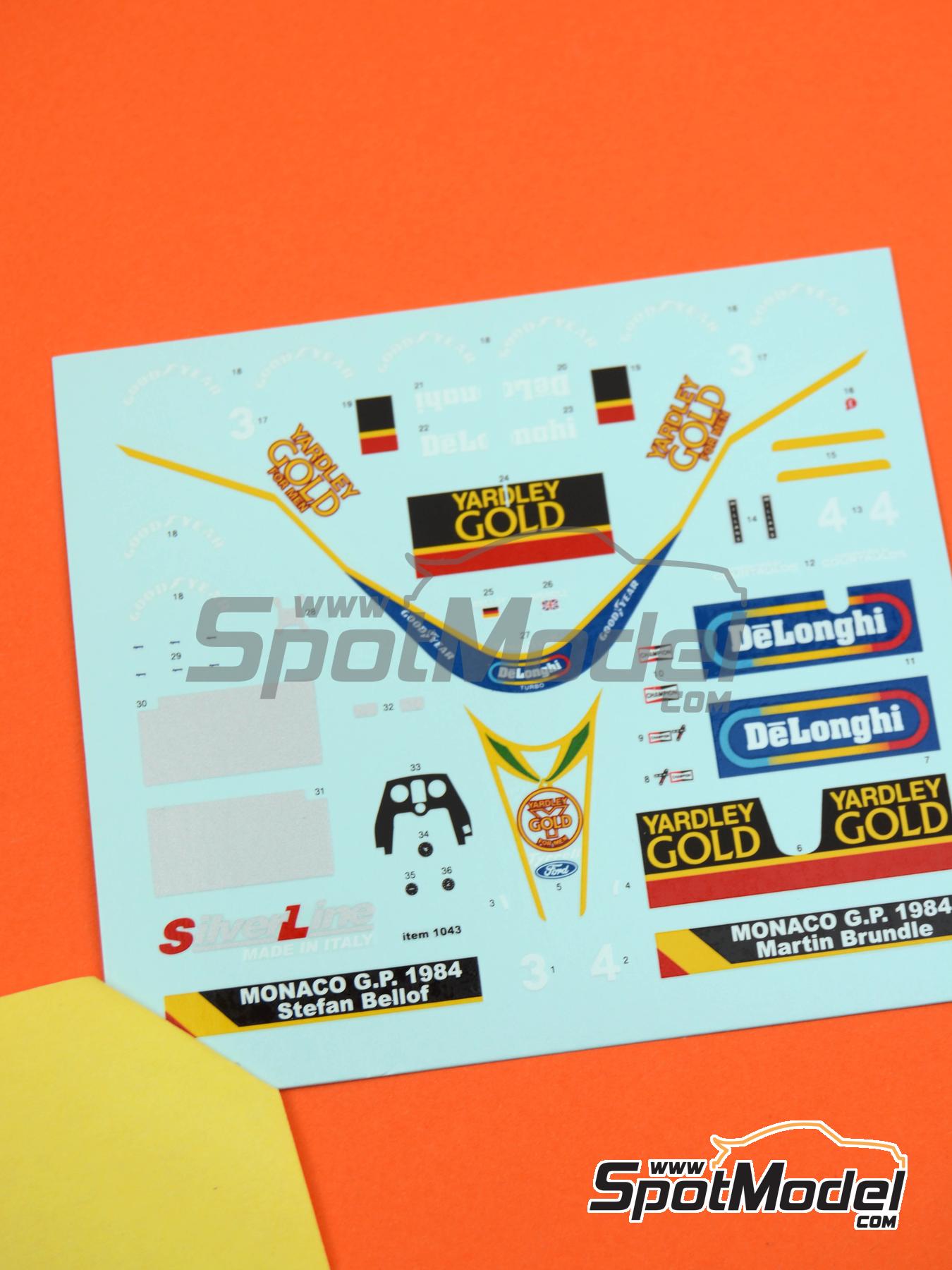 Tameo Kits DK-SLK074: Marking / livery 1/43 scale - Tyrrell Ford 012 ...