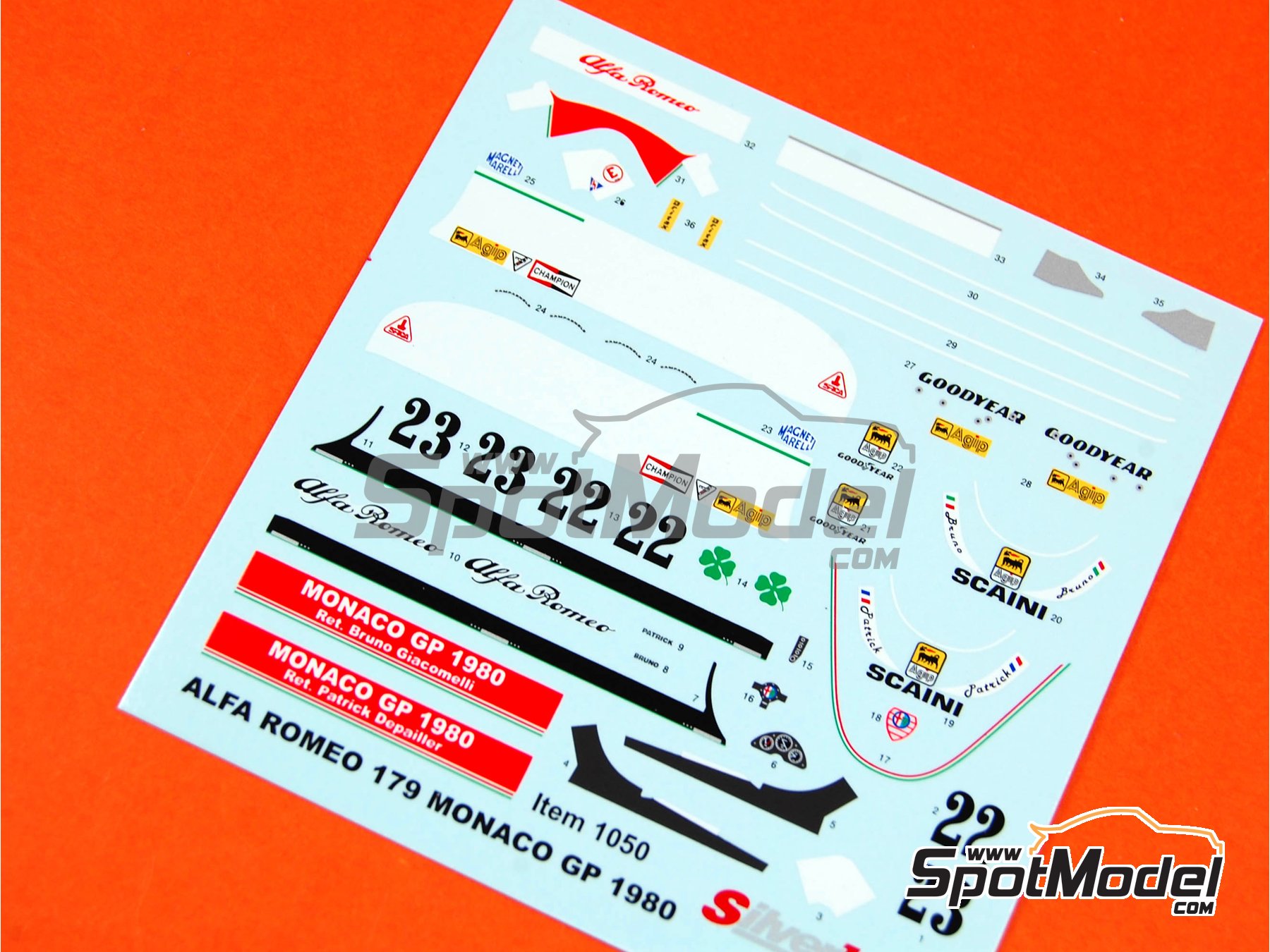 Image 1: Alfa Romeo 179 sponsored by Marlboro - Monaco Formula 1 Grand Prix 1980 | Marking / livery in 1/43 scale manufactured by Tameo Kits (ref.&nbsp;DK-SLK079)