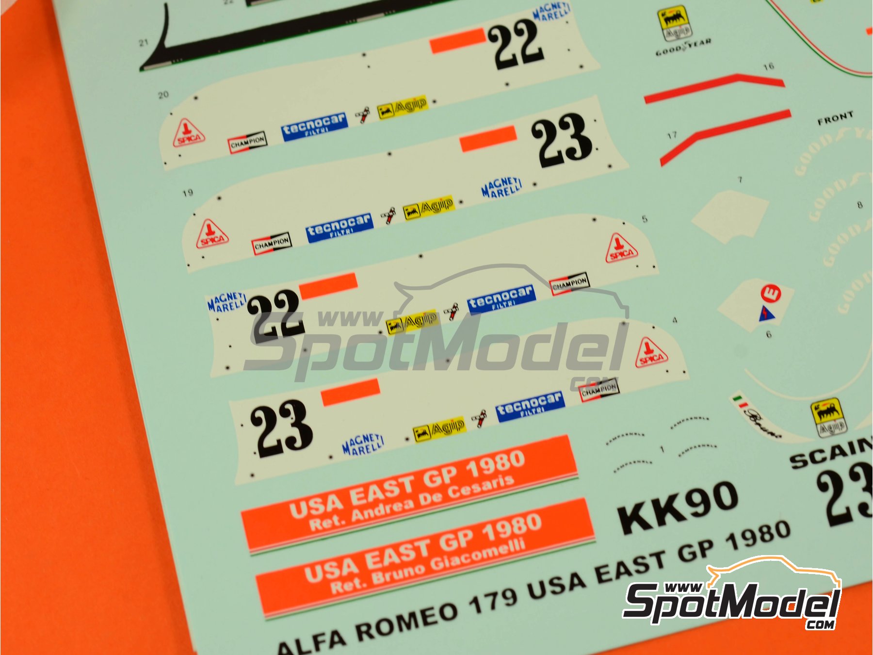 Image 3: Alfa Romeo 179 sponsored by Marlboro - USA - United States of America Formula 1 Grand Prix 1980 | Marking / livery in 1/43 scale manufactured by Tameo Kits (ref.&nbsp;DK-SLK098)