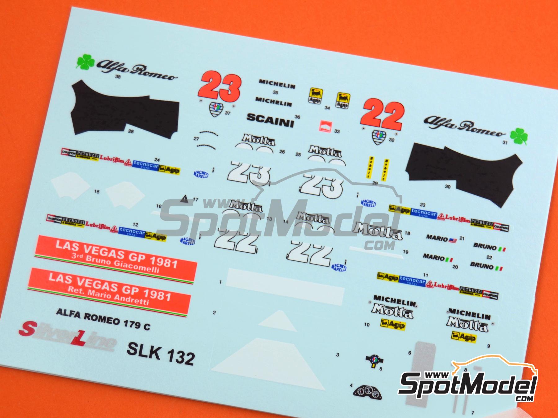Image 1: Alfa Romeo 179C sponsored by Marlboro - Las Vegas Formula 1 Grand Prix 1981 | Marking / livery in 1/43 scale manufactured by Tameo Kits (ref.&nbsp;DK-SLK132)