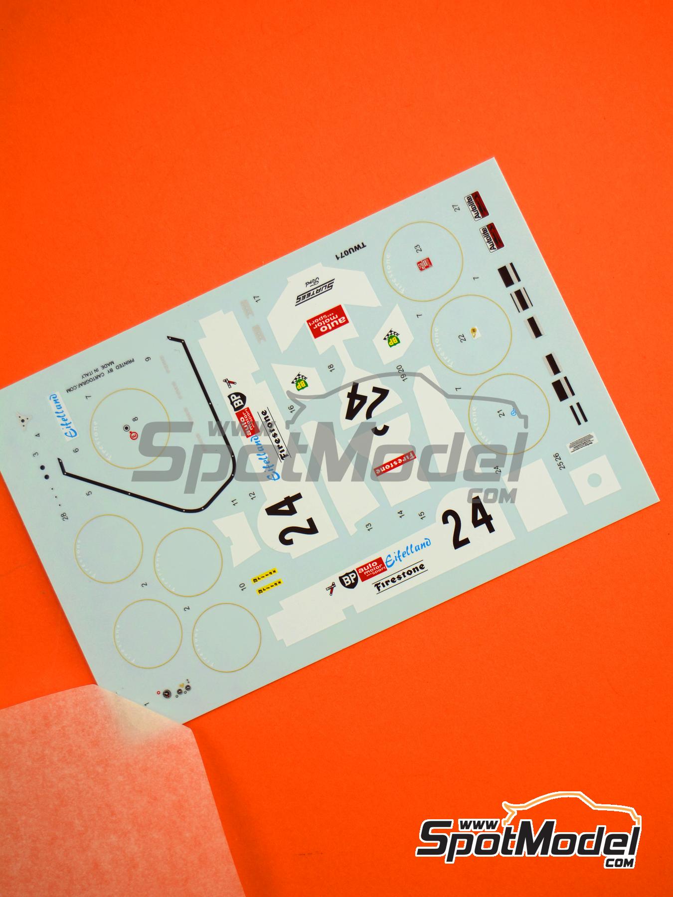 Surtees Ford TS9 Surtees Racing Organization Team sponsored by Eifelland - Monaco Formula 1 Grand Prix 1971 | Marking / livery in 1/43 scale manufactured by Tameo Kits (ref. DK-TWU071) image