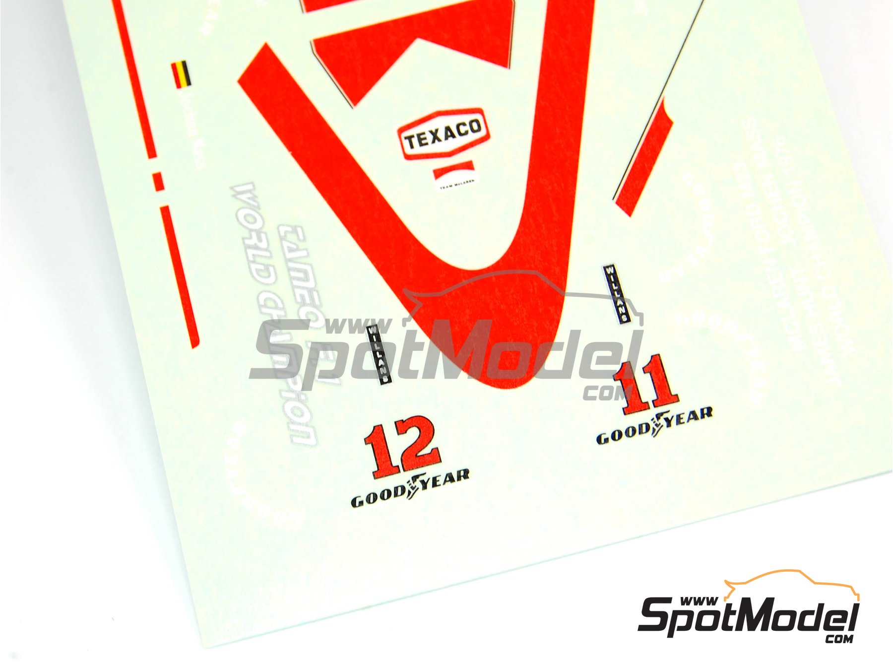 Image 3: McLaren Ford M23 McLaren Racing Limited Team sponsored by Marlboro - French Formula 1 Grand Prix 1976 | Marking / livery in 1/43 scale manufactured by Tameo Kits (ref.&nbsp;DK-WCT076)
