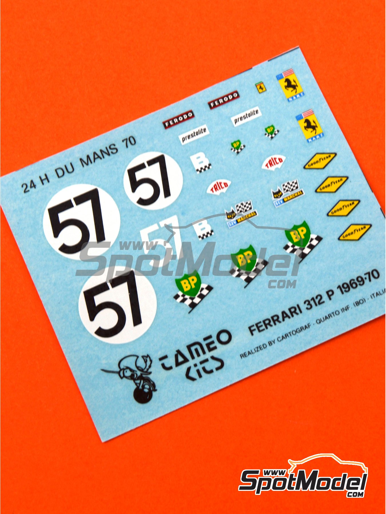 Provence Moulage Ferrari 312P N°57 – Le Mans 1970 – 1:43 – Très Bon état