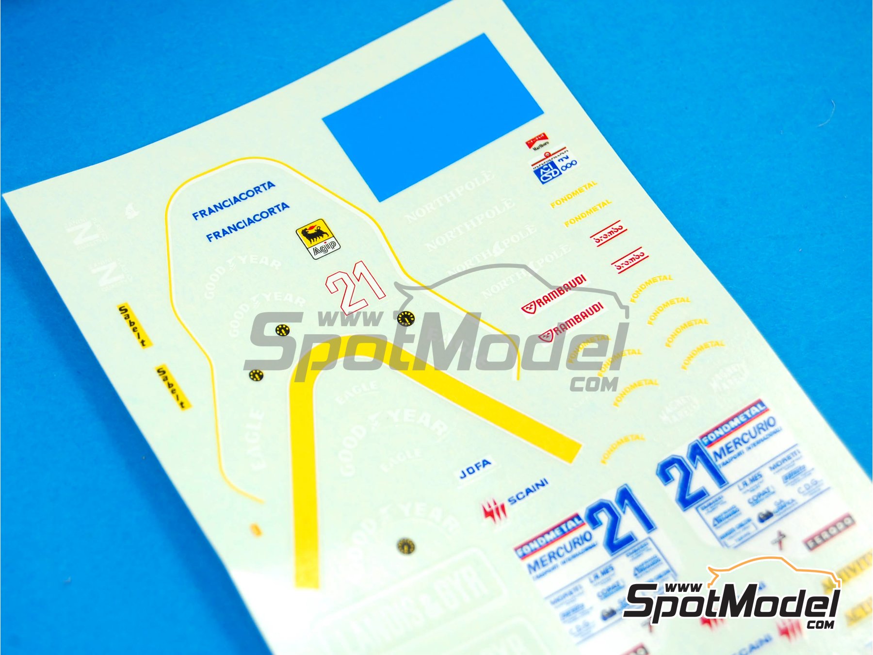 Image 1: Osella Alfa Romeo FA1/L sponsored by Landis & GYR - Monaco Formula 1 Grand Prix 1987 | Marking / livery in 1/43 scale manufactured by Tameo Kits (ref.&nbsp;DK058)
