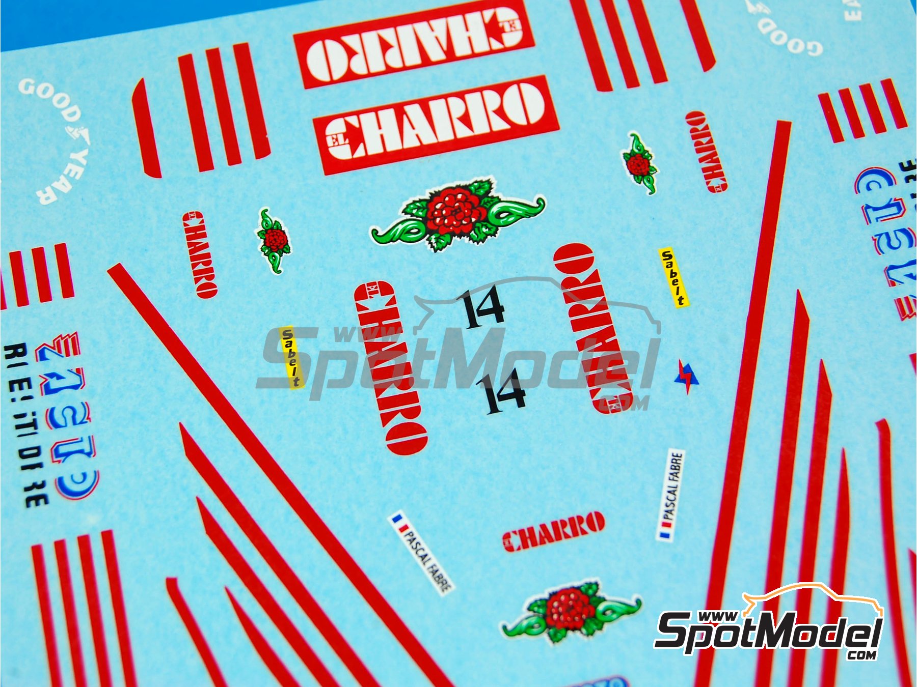 Image 2: AGS Cosworth JH22 sponsored by Charro - Monaco Formula 1 Grand Prix 1987 | Marking / livery in 1/43 scale manufactured by Tameo Kits (ref.&nbsp;DK059)