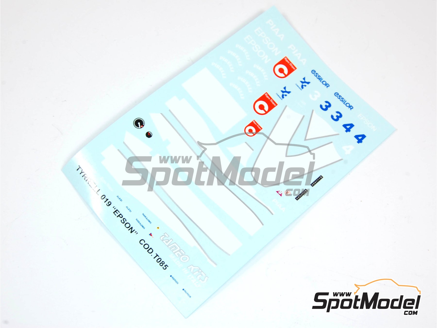 Image 3: Tyrrell Cosworth 019 Tyrrell Racing Team sponsored by Epson - Monaco Formula 1 Grand Prix 1990 | Marking / livery in 1/43 scale manufactured by Tameo Kits (ref.&nbsp;DK130)