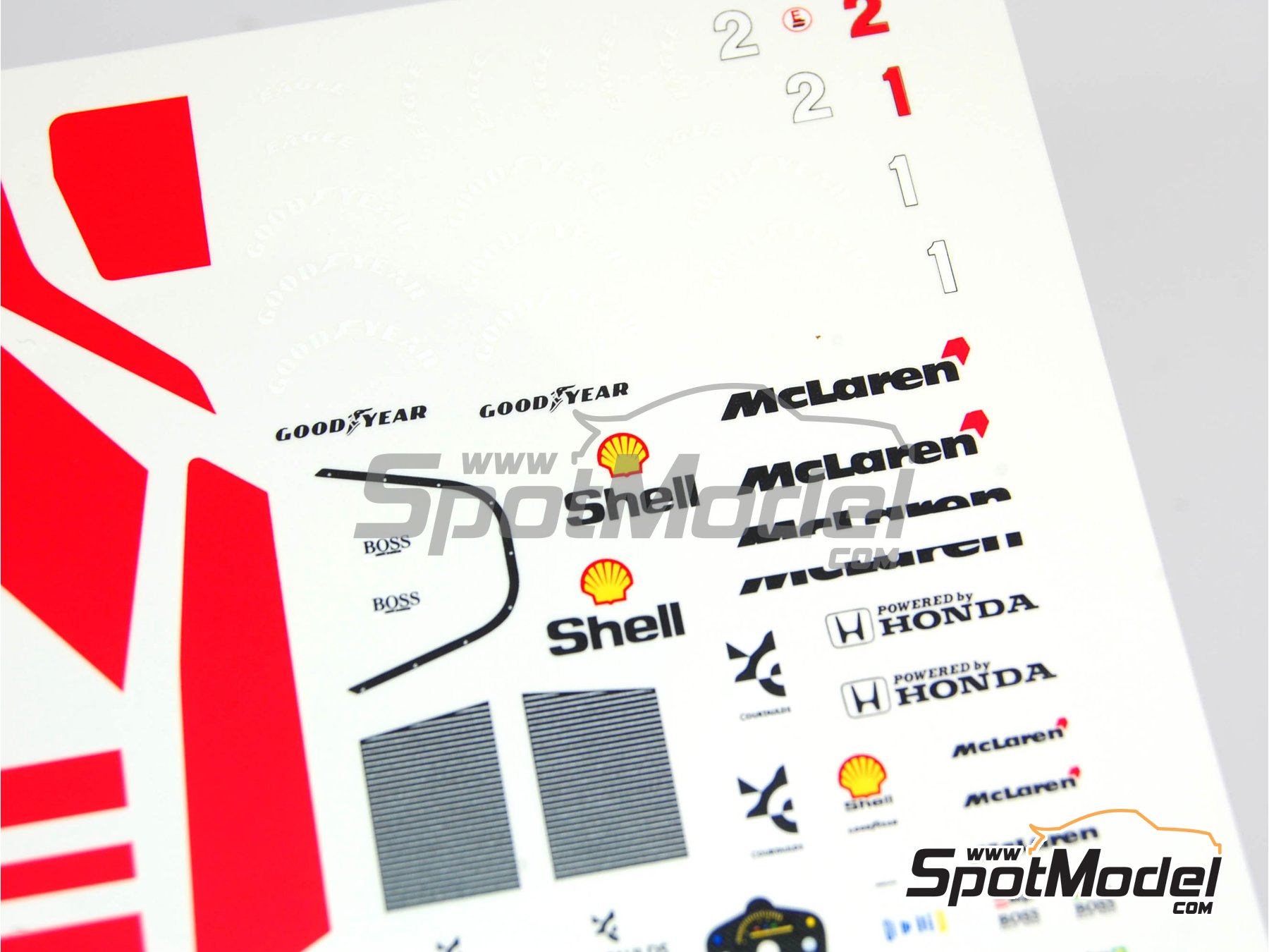 Image 2: McLaren Honda MP4/7 McLaren Racing Limited Team sponsored by Shell - British Formula 1 Grand Prix 1992 | Marking / livery in 1/43 scale manufactured by Tameo Kits (ref.&nbsp;DK158)