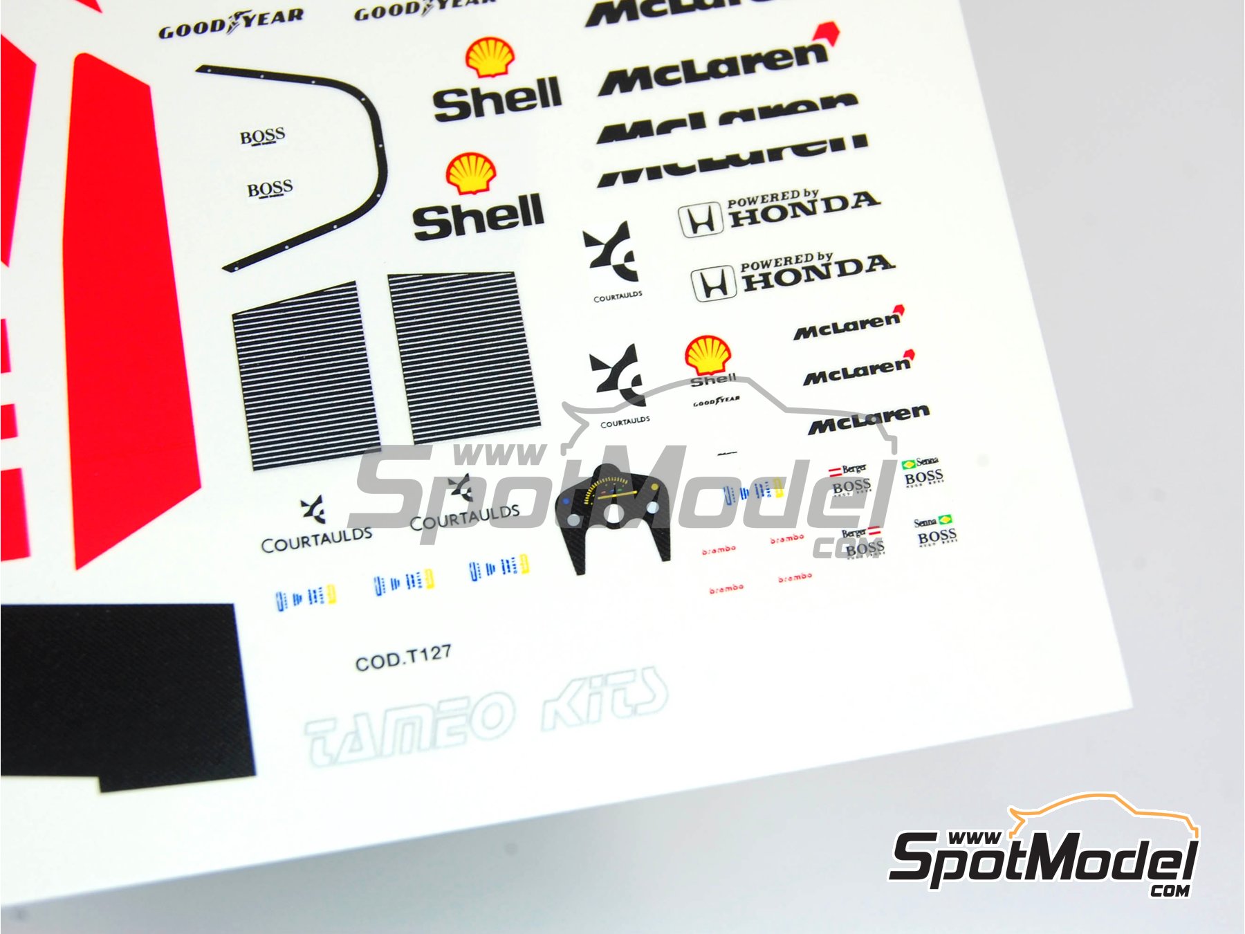Image 3: McLaren Honda MP4/7 McLaren Racing Limited Team sponsored by Shell - British Formula 1 Grand Prix 1992 | Marking / livery in 1/43 scale manufactured by Tameo Kits (ref.&nbsp;DK158)