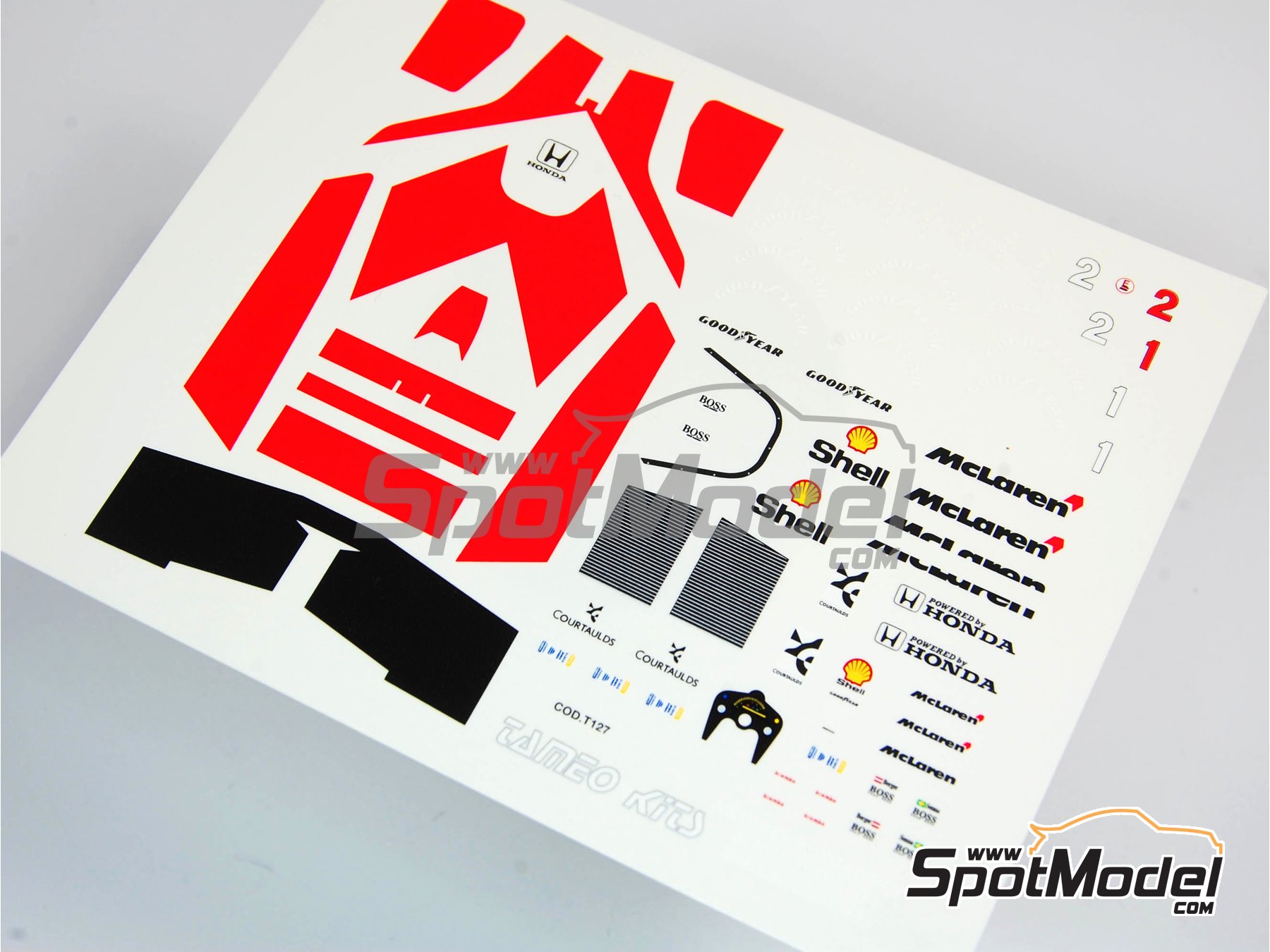 Image 4: McLaren Honda MP4/7 McLaren Racing Limited Team sponsored by Shell - British Formula 1 Grand Prix 1992 | Marking / livery in 1/43 scale manufactured by Tameo Kits (ref.&nbsp;DK158)
