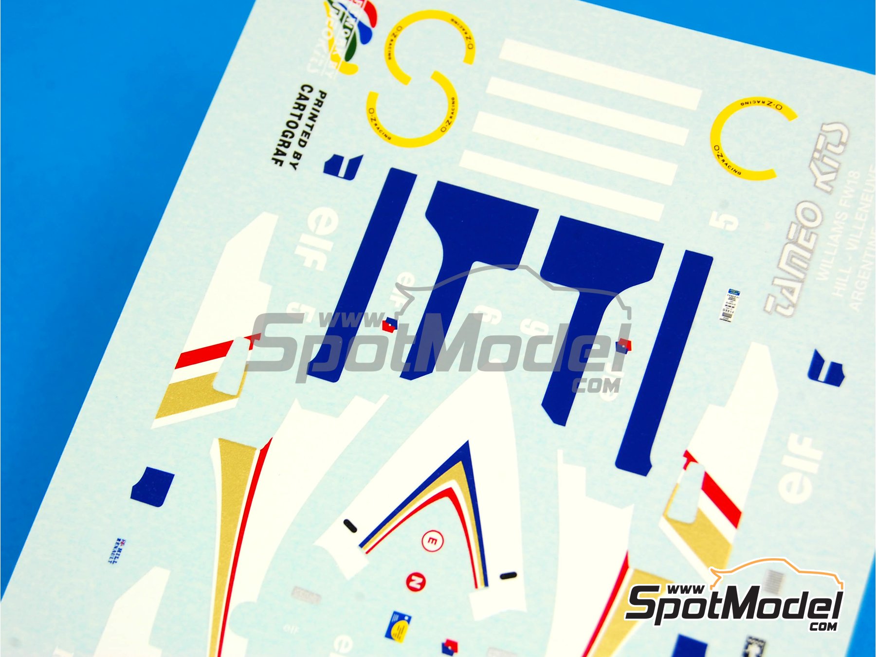 Image 1: Williams Renault FW18 Williams Grand Prix Engineering Team sponsored by Rothmans - Argentine Formula 1 Grand Prix 1996 | Marking / livery in 1/43 scale manufactured by Tameo Kits (ref.&nbsp;DK215)