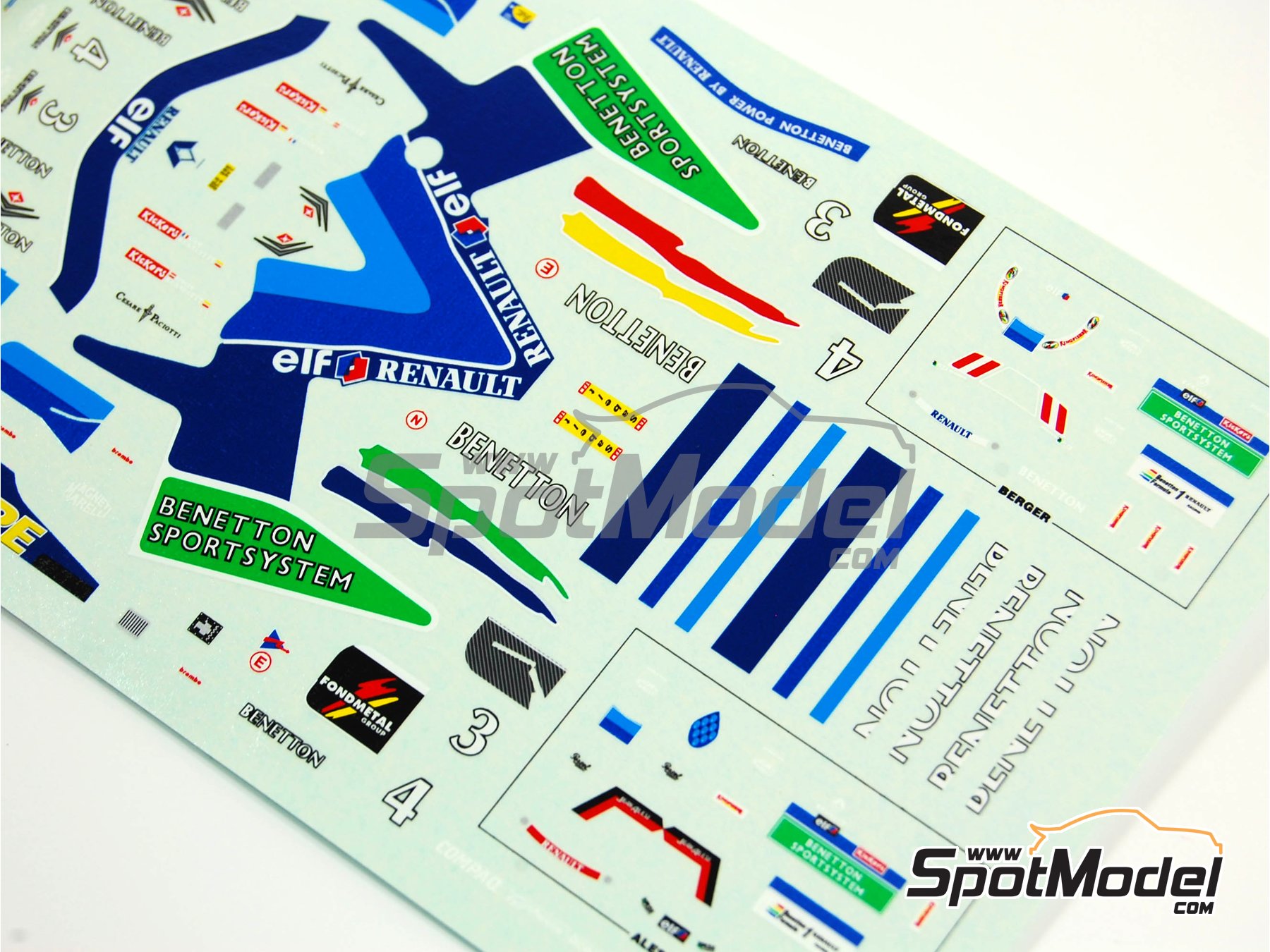 F1 1/43 Benetton Renault b196 / G.Berger / T2M limited 500pcs 1996