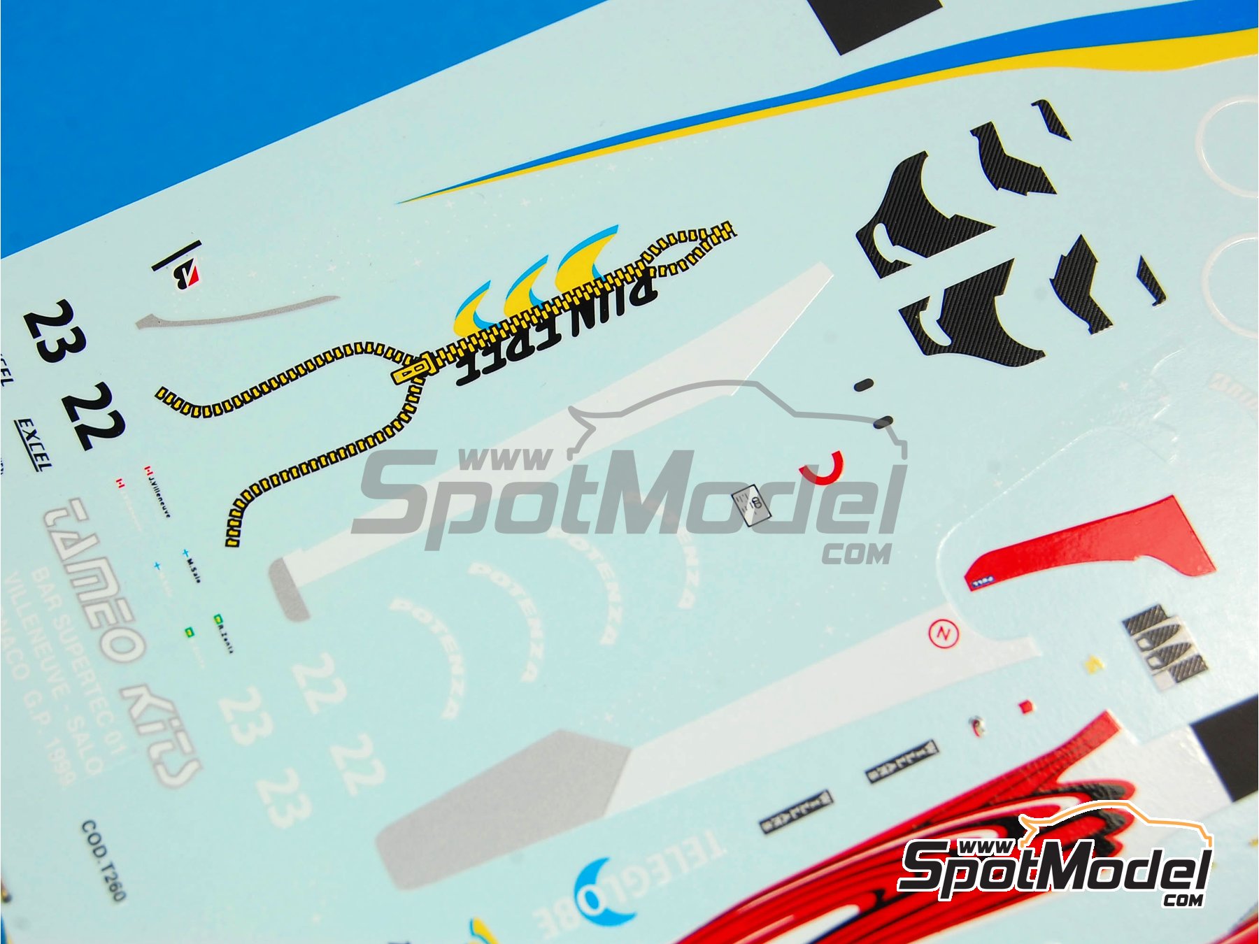 Image 3: BAR Supertec 01 Equipo British American Racing patrocinado por Lucky Strike - Gran Premio de Formula 1 de M&oacute;naco 1999 | Decoraci&oacute;n en escala&nbsp;1/43 fabricado por Tameo Kits (ref.&nbsp;DK284)