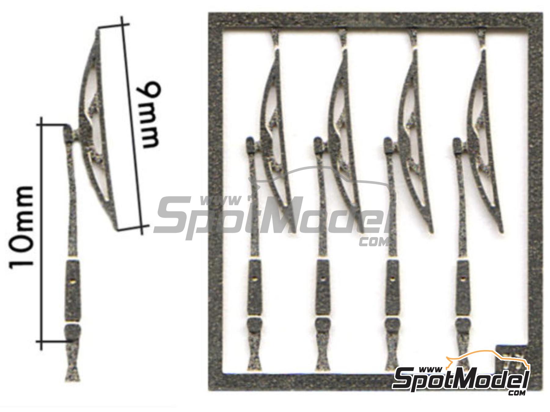 Image 6: Wiper blade | Detail in 1/43 scale manufactured by Tameo Kits (ref.&nbsp;FT03)