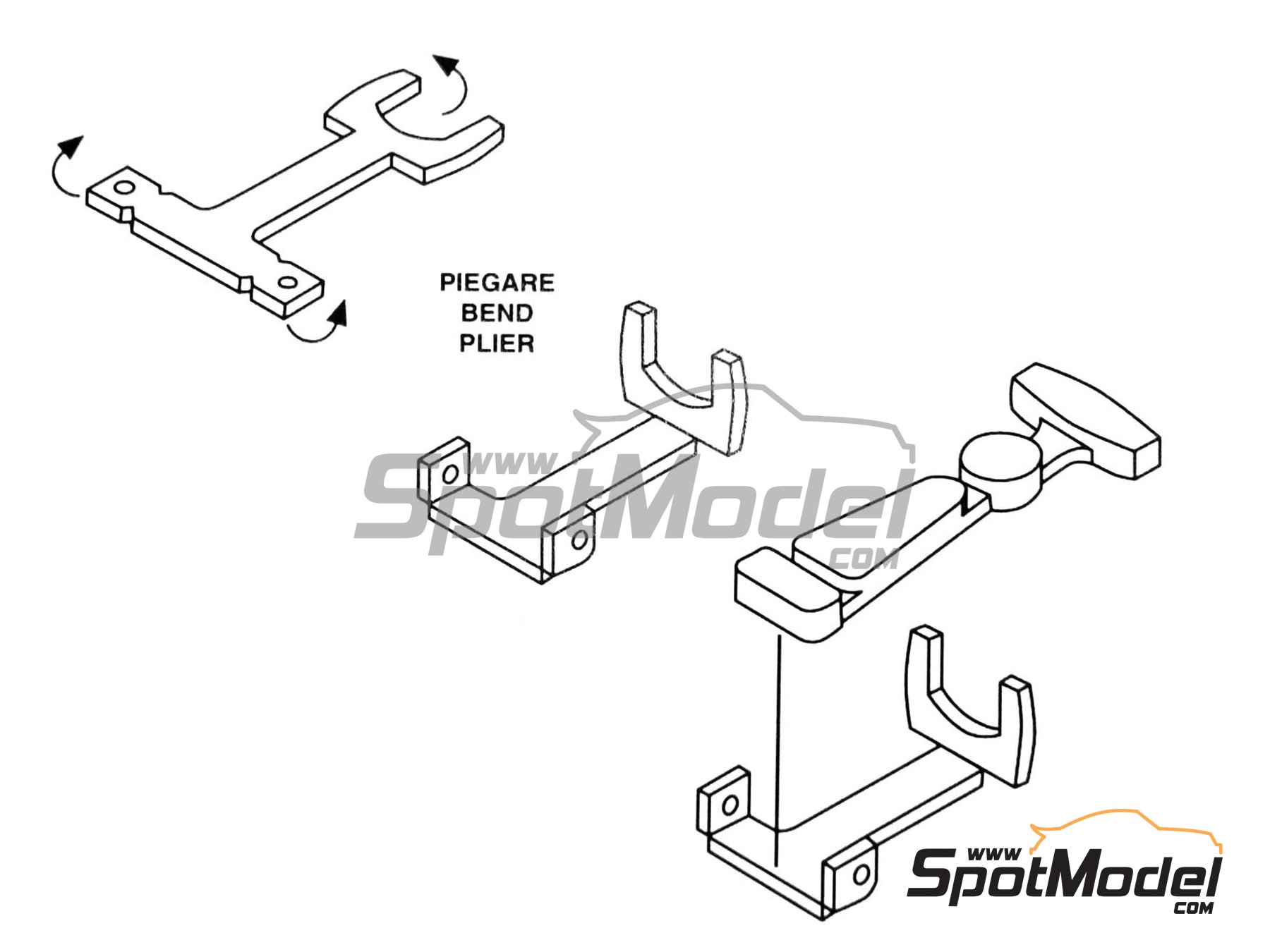 Image 3: Cierre de goma para capot | Cierres de capot en escala&nbsp;1/43 fabricado por Tameo Kits (ref.&nbsp;FT14)