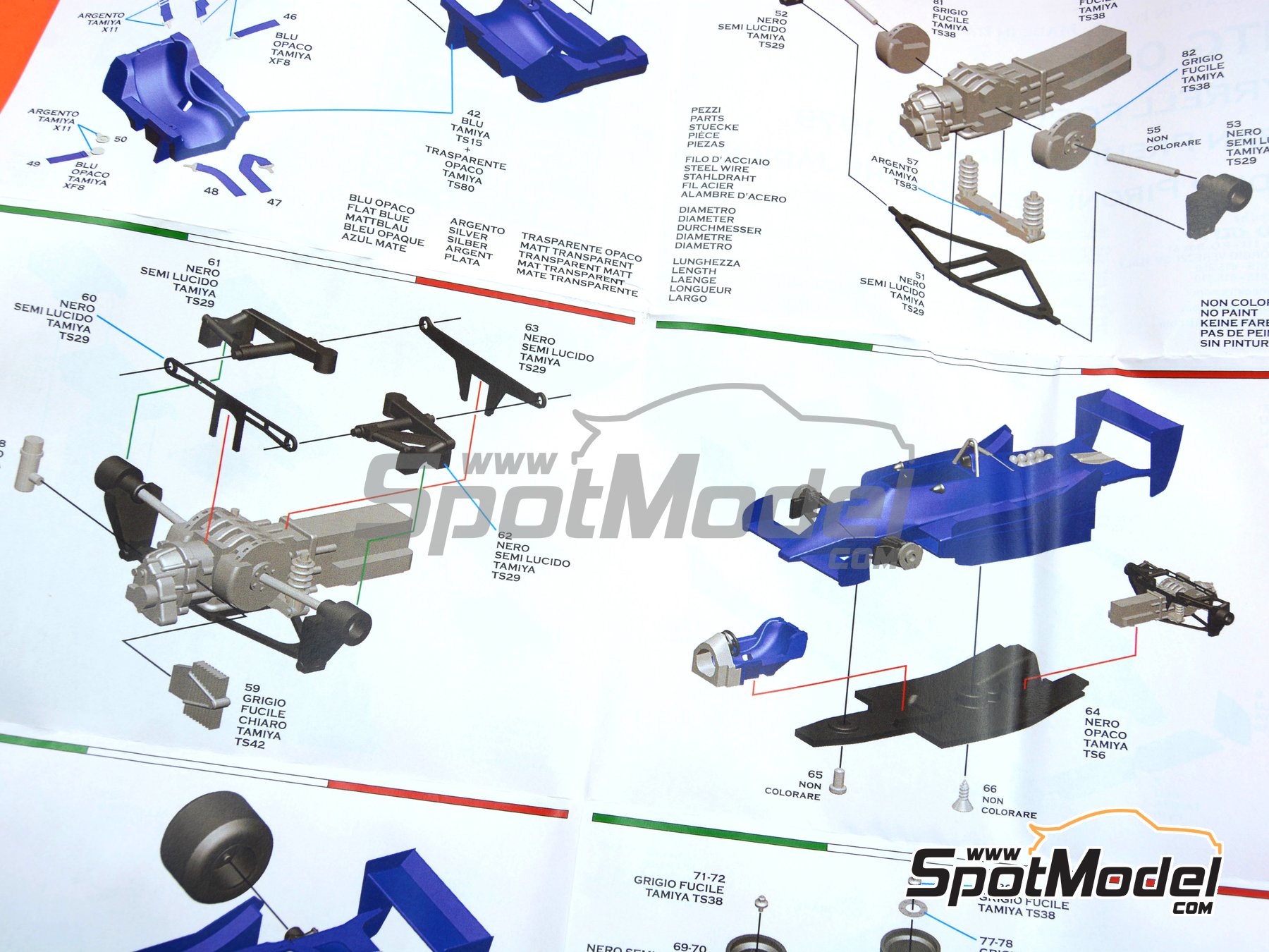 Image 9: Tyrrell Ford 009 Equipo Tyrrell Racing patrocinado por Candy - Gran Premio de Formula 1 de M&oacute;naco 1979 | Maqueta de coche en escala&nbsp;1/43 fabricado por Tameo Kits (ref.&nbsp;MTG002)