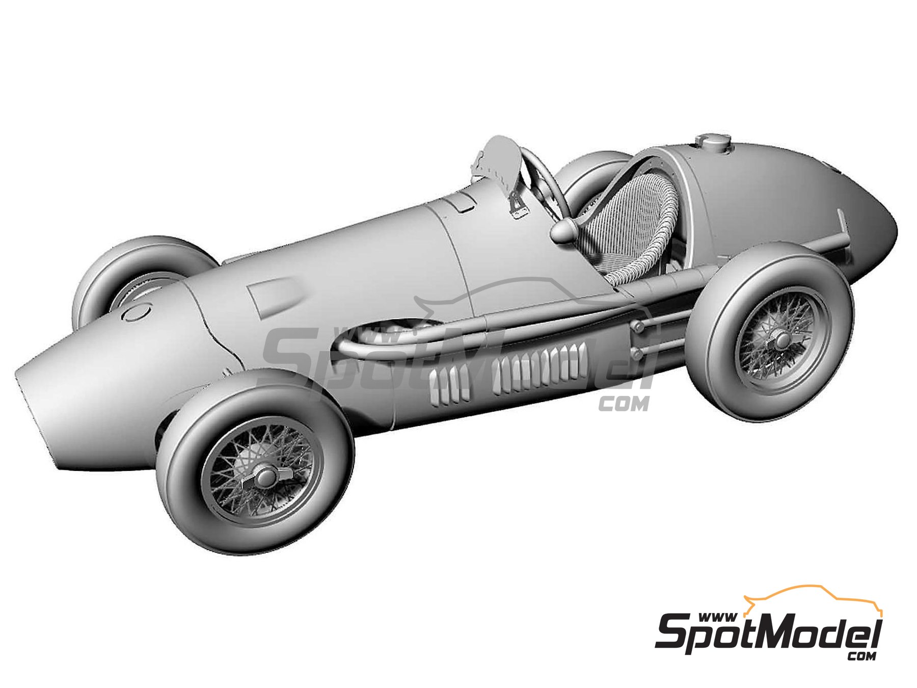 Image 4: Ferrari 500 F2 Ecurie Francorchamps Team - Avus Grand Prix Berlin 1953 | Car scale model kit in 1/43 scale manufactured by Tameo Kits (ref. MTG004)