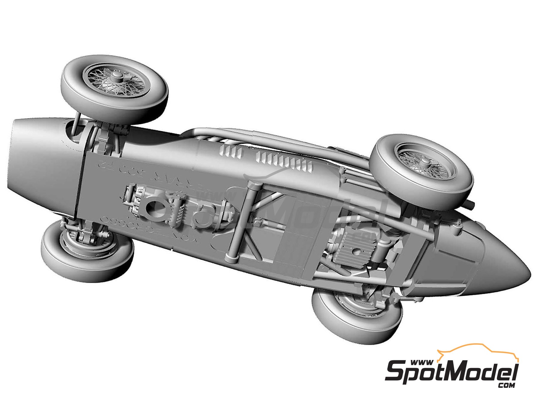 Image 8: Ferrari 500 F2 Ecurie Francorchamps Team - Avus Grand Prix Berlin 1953 | Car scale model kit in 1/43 scale manufactured by Tameo Kits (ref. MTG004)