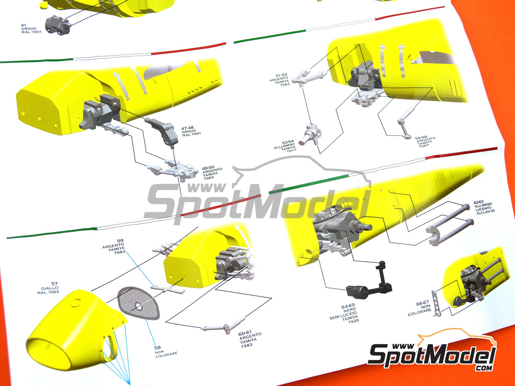 Image 19: Ferrari 500 F2 Ecurie Francorchamps Team - Avus Grand Prix Berlin 1953 | Car scale model kit in 1/43 scale manufactured by Tameo Kits (ref. MTG004)