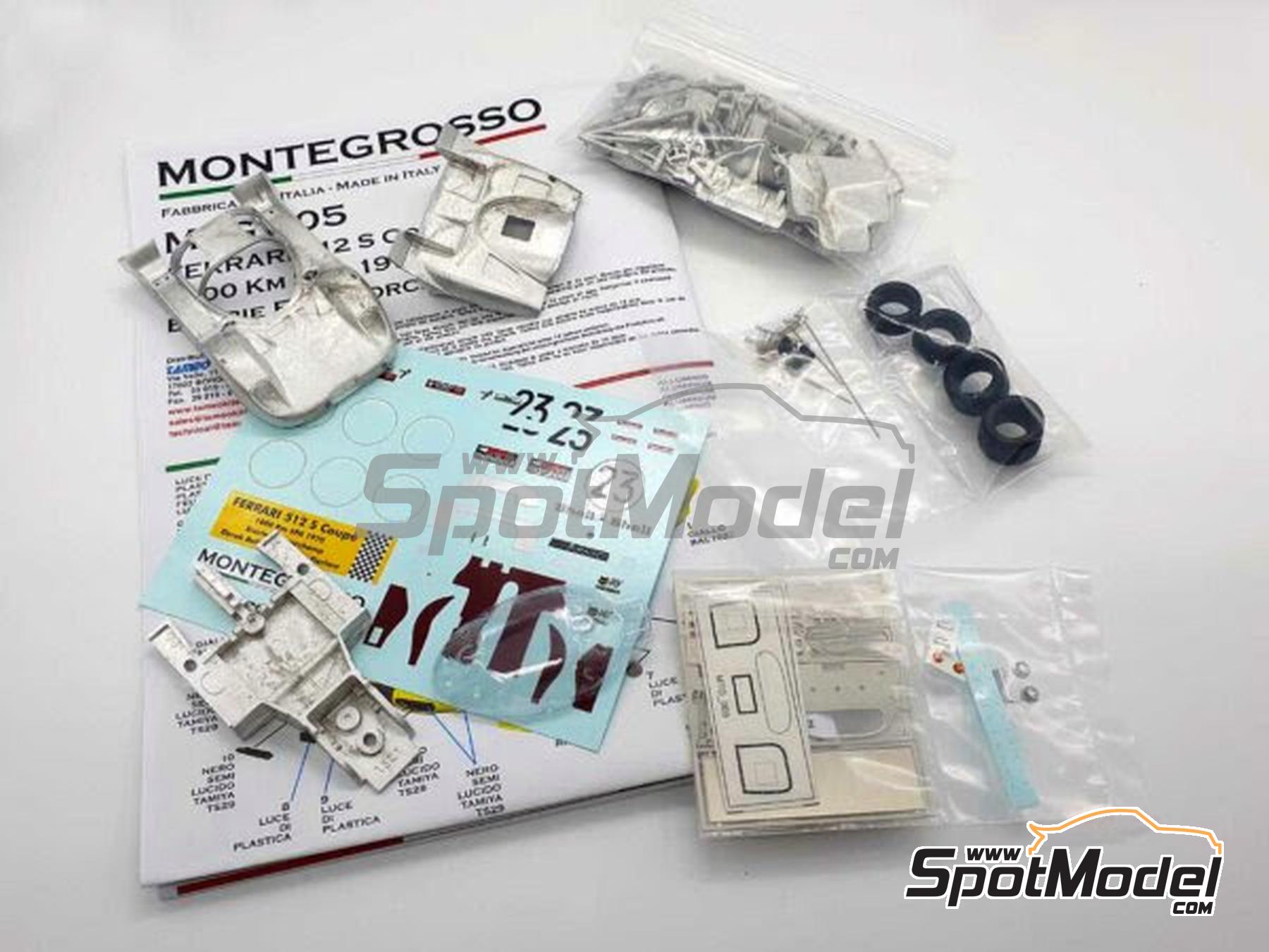 Image 2: Ferrari 512S Ecurie Francorchamps Team - SPA Francorchamps 1000 Kms 1970 | Car scale model kit in 1/43 scale manufactured by Tameo Kits (ref.&nbsp;MTG005)